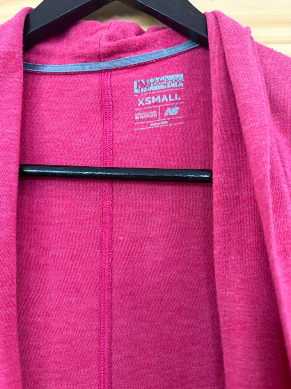 New Balance Women's Raspberry Open-Front Draped Cardigan - Picture 2 of 3